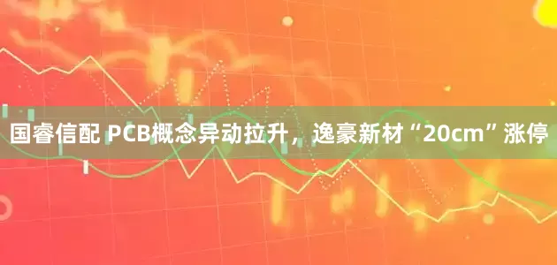 国睿信配 PCB概念异动拉升，逸豪新材“20cm”涨停