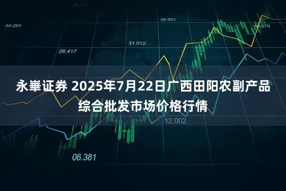 永崋证券 2025年7月22日广西田阳农副产品综合批发市场价格行情